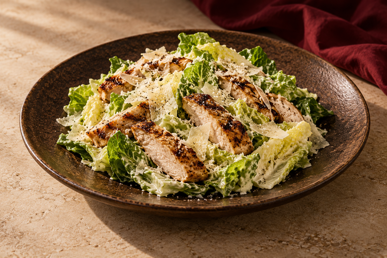 Ensalada de pollo a la brasa